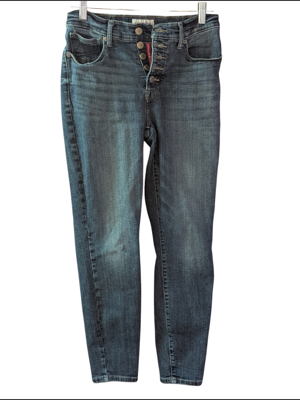 Lucky Brand Women’s Dark Wash Button-Fly Skinny Jeans